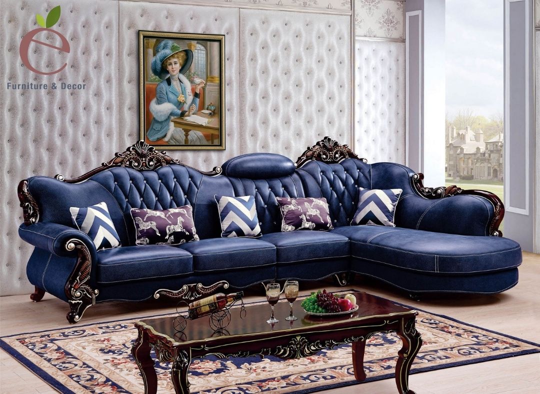 Mẫu sofa tân cổ điển nguy nga dành cho phòng khách nhà bạn