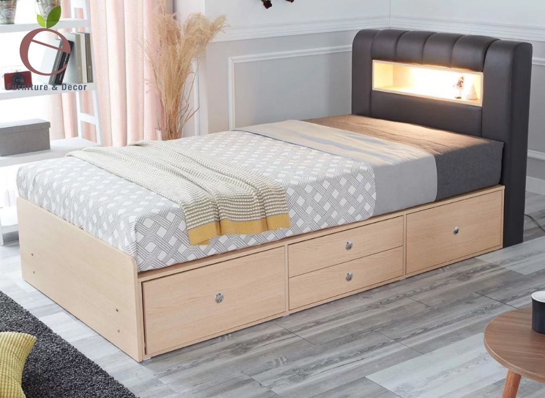 Những mẫu giường gỗ công nghiệp đa dạng phong cách 