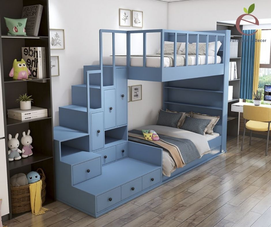 Chiếc giường tầng rất thích hợp không gian nhà nhỏ