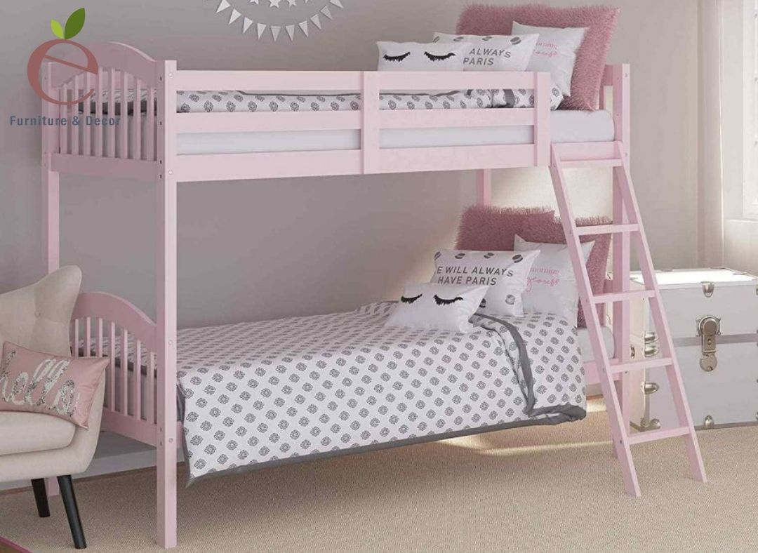 Những chiếc giường tầng công chúa xinh xắn là không gian riêng tư của các con