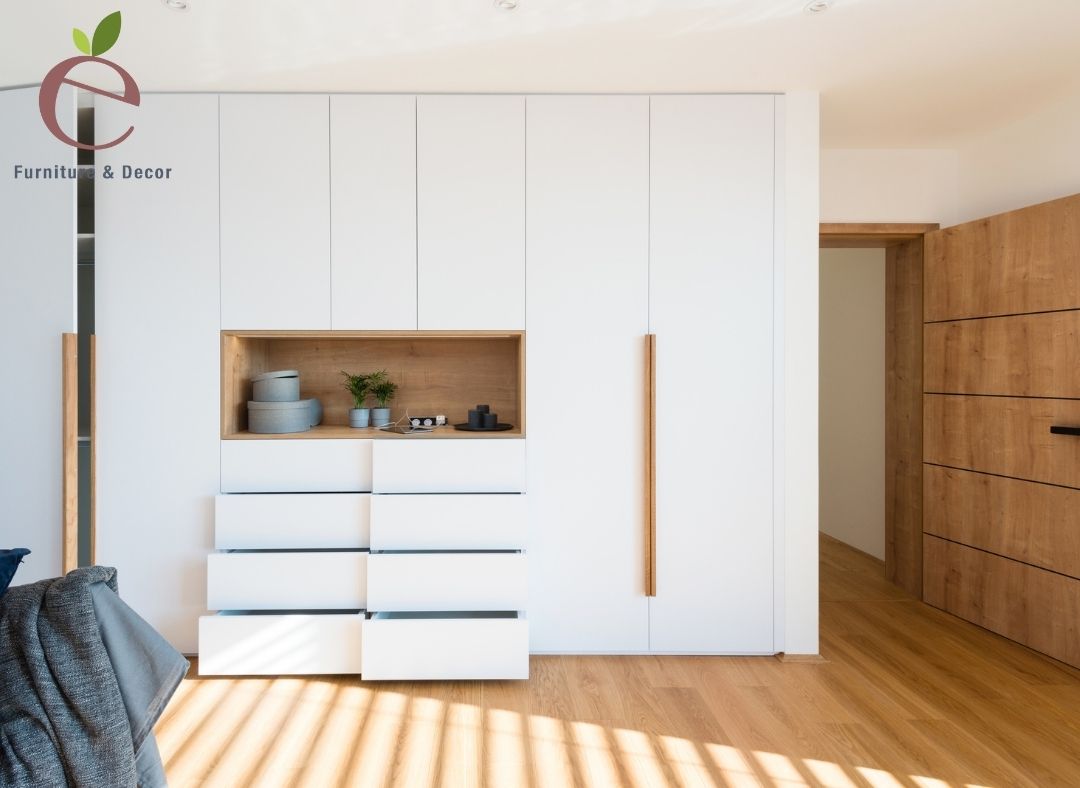 Chiếc kệ gỗ trang trí phòng ngủ đa năng cho không gian 