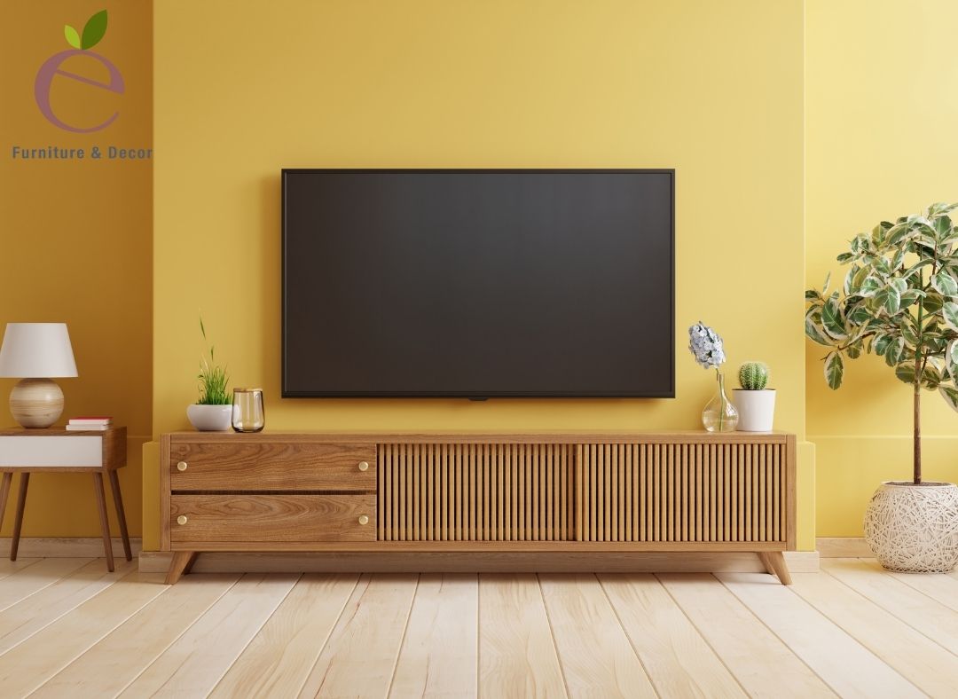 Kệ tivi bằng gỗ cho phòng ngủ mang nét đẹp sang trọng riêng biệt 