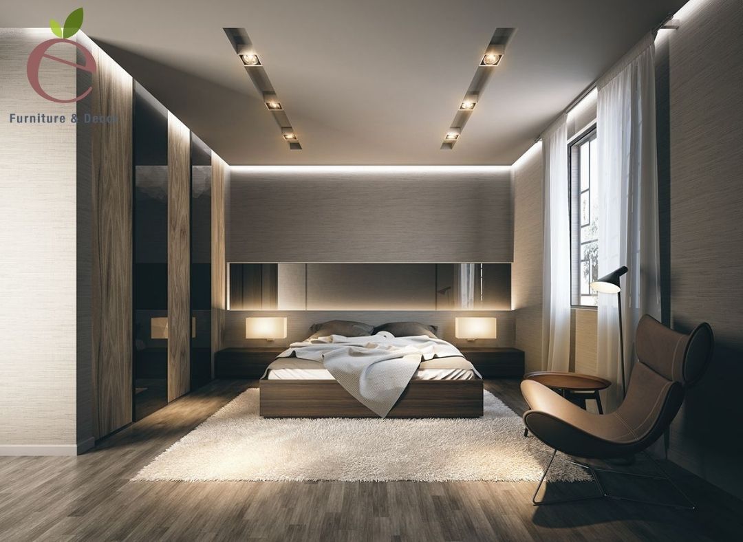Phòng ngủ lung linh với hệ thống đèn led ấn tượng