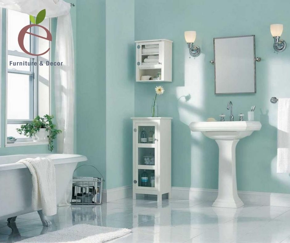 Màu pastel được ứng dụng trong nội thất phòng vệ sinh tuyệt vời