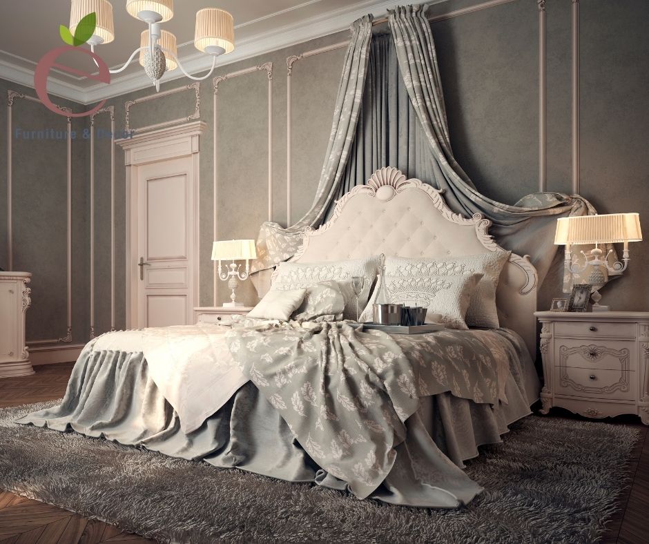 Mẫu phòng ngủ đẹp mang phong cách tân cổ điển