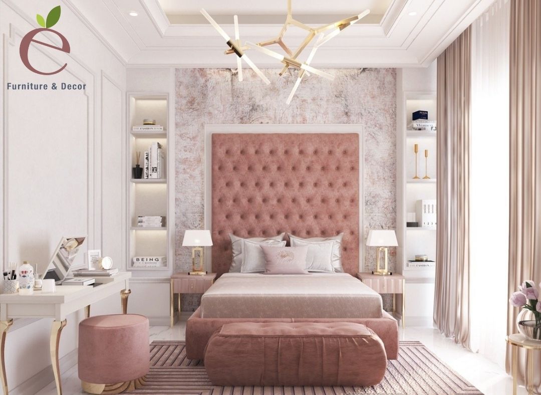Màu hồng trắng cho căn phòng của bạn thêm tươi mới