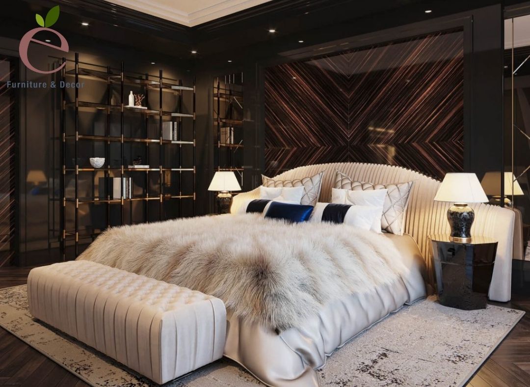 Phòng ngủ đẹp đơn giản với thiết kế hiện đại, sang trọng