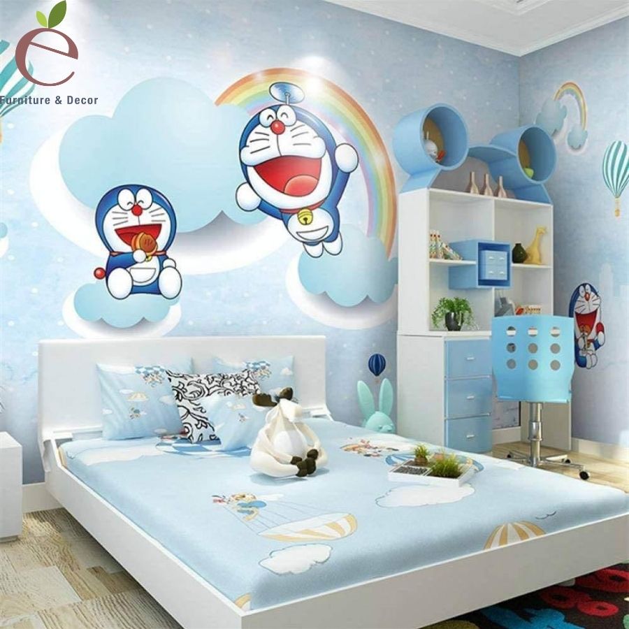 Trang trí phòng ngủ Doremon sẽ giúp bạn tạo ra không gian ngủ độc đáo và thú vị. Hãy xem hình ảnh này để lấy ý tưởng cho một phòng ngủ mới hoàn toàn theo phong cách Doremon.