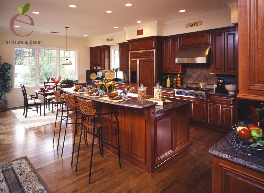 Không gian phòng bếp nhà bạn sang trọng hơn bao giờ hết nhờ có tủ bếp gỗ sồi