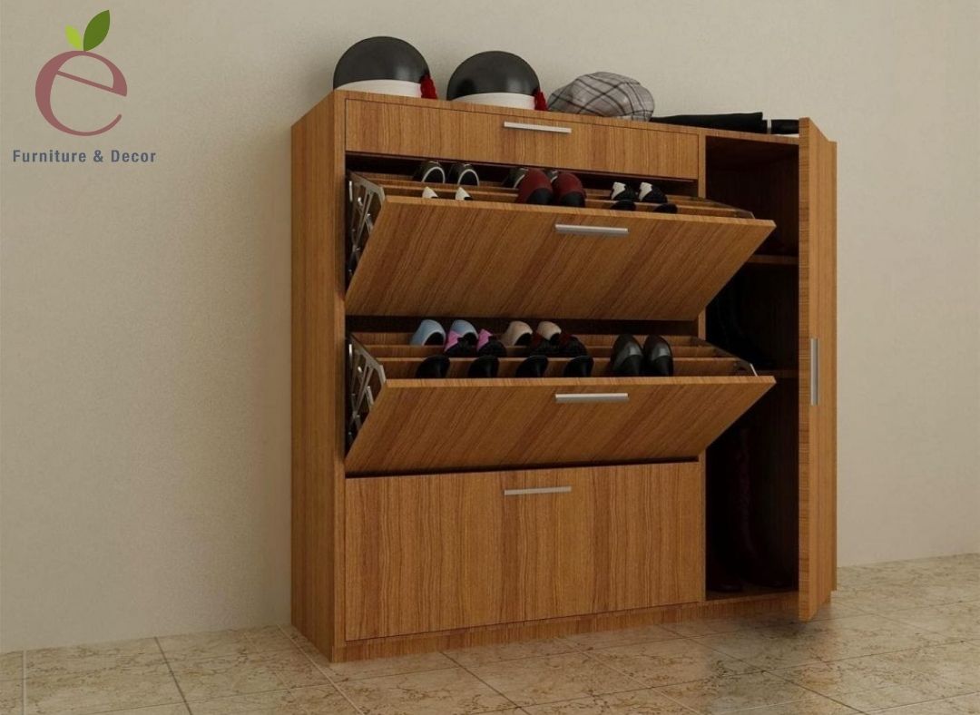 Tủ giày thông minh Hà Nội bằng chất liệu gỗ tự nhiên quý hiếm