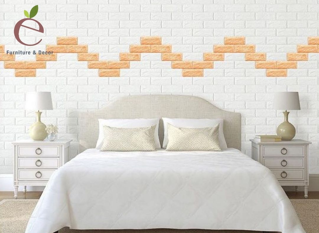 Xốp dán tường phòng ngủ hiện đại